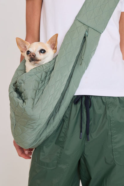 Quilted Pet Sling Carrier Bag