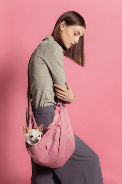 Quilted Pet Sling Carrier Bag