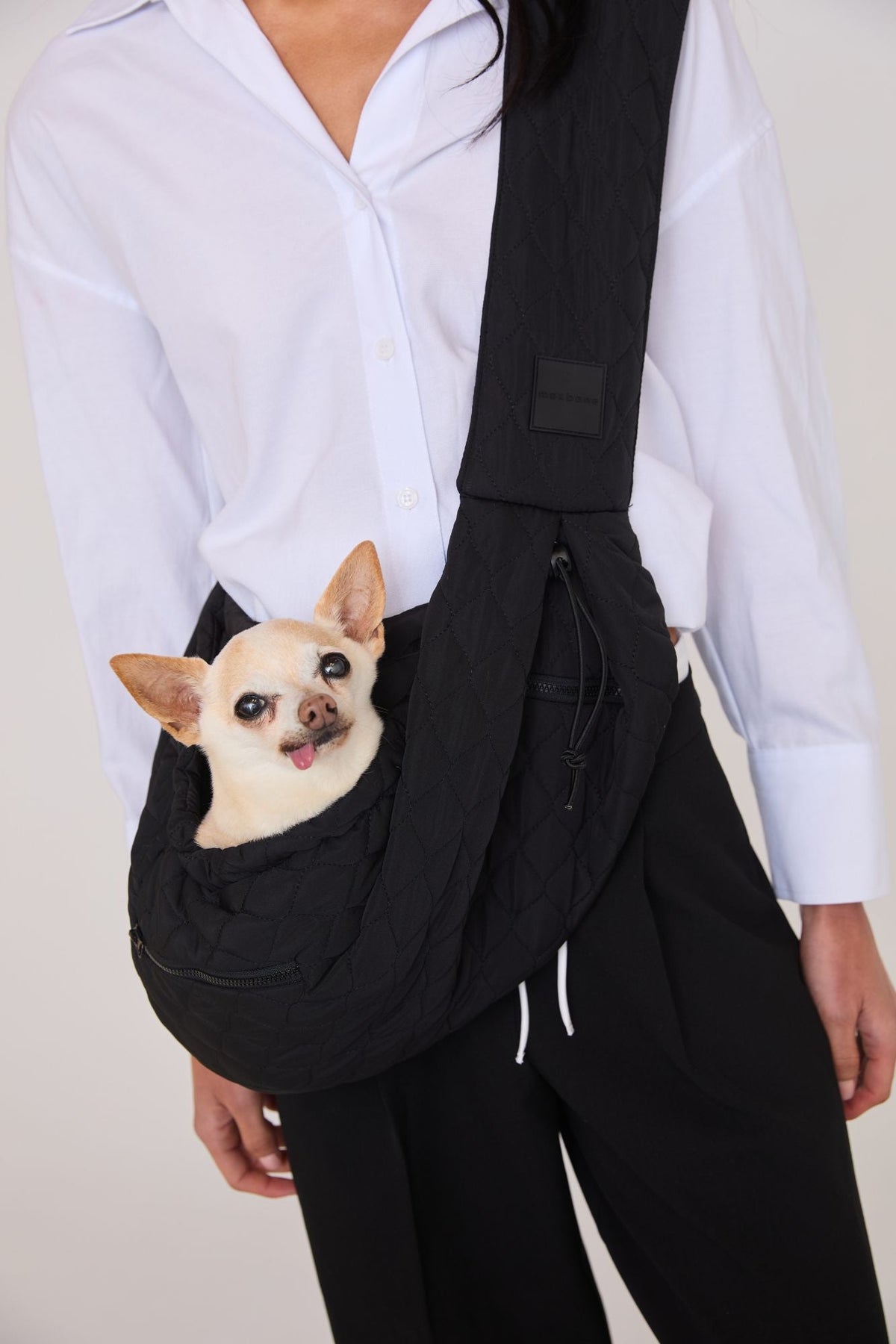 Quilted Pet Sling Carrier Bag